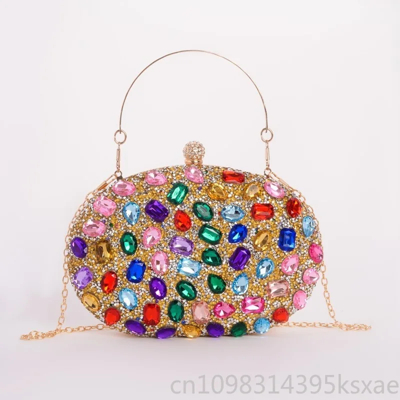 

Crystal Evening Bag Sequin Clutch Purse for Women Party Wedding Prom Rhinestone Shiny Shoulder Bag Crossbody Handbag