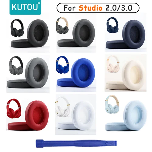 Imagen 1 del producto Almohadillas KUTOU para Beats Studio 3 3.0, almohadillas para auriculares Studio3, almohadillas de repuesto para auriculares Studio2, almohadillas para auriculares, almohadilla de espuma