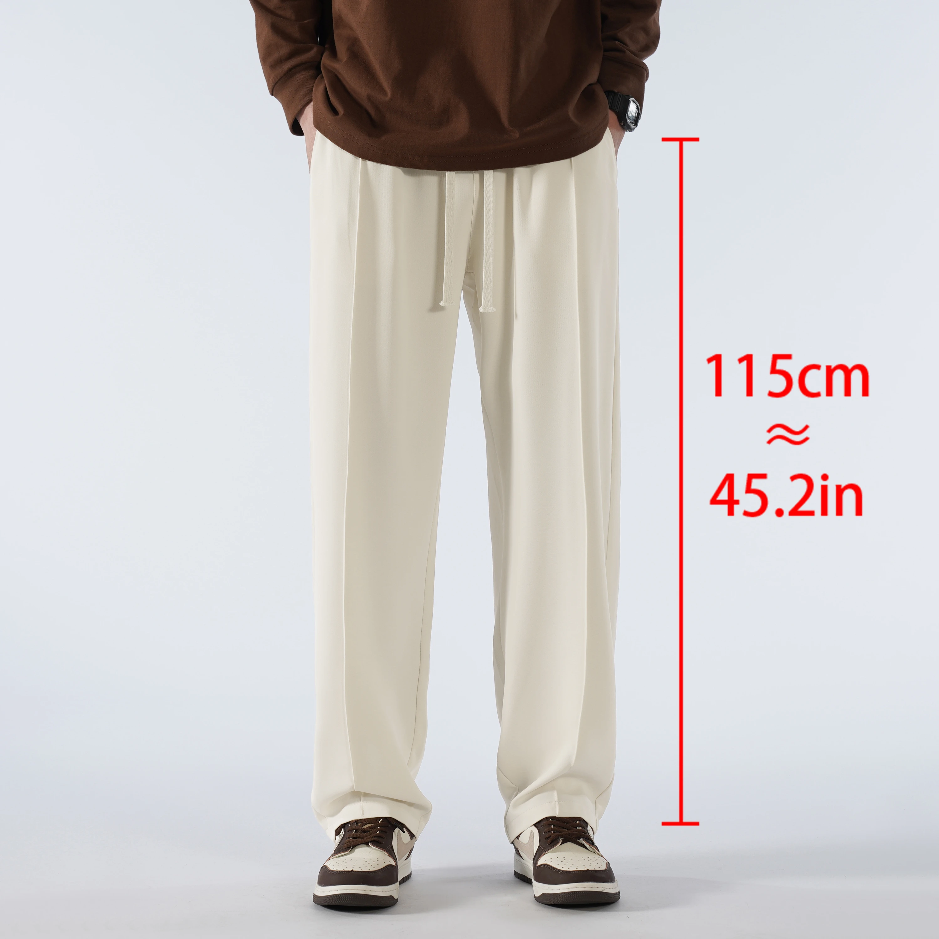 

2025ss Spring And Summer 190 Tall Men's Plus Size Pants 115 Long Legs Straight Leg Casual Elastic Sports Pants Extra Long Pants