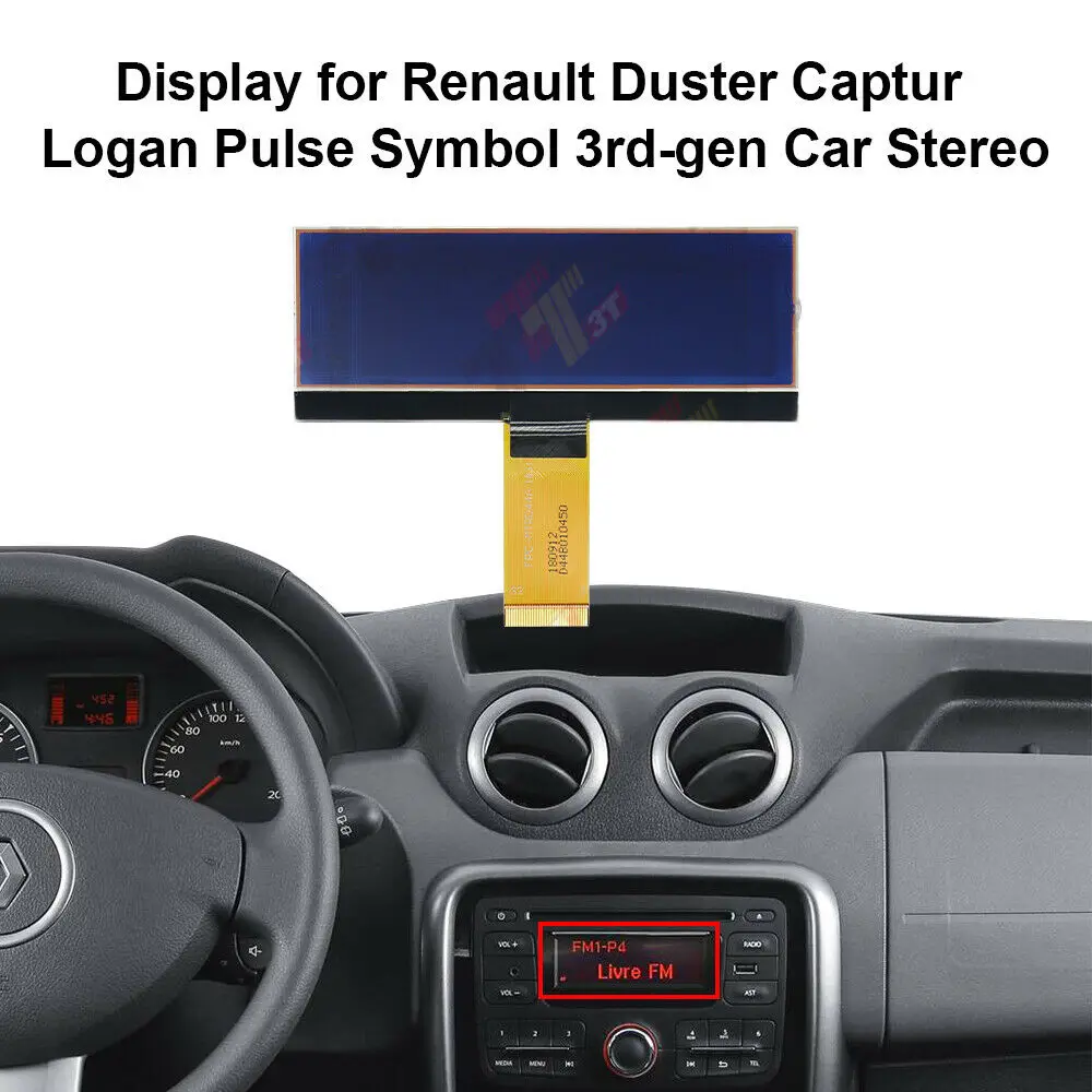 

DAEWOO Radio LCD Display for Renault Duster Captur Logan Pulse Symbol 3rd-gen Car Stereo