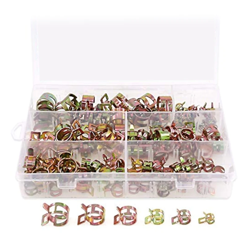 72Pcs สปริงประเภทสายเชื้อเพลิงซิลิโคนท่อสูญญากาศท่อ Clamp ติดตั้งง่าย Dropshipping