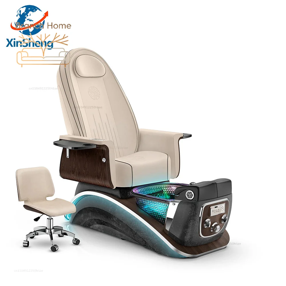 XinSheng Beauty Manicure Nail Sofa Foot Bath Chair Pedicure Chairs with Electric Back Massage Salon SPA Foot Massage Furniture