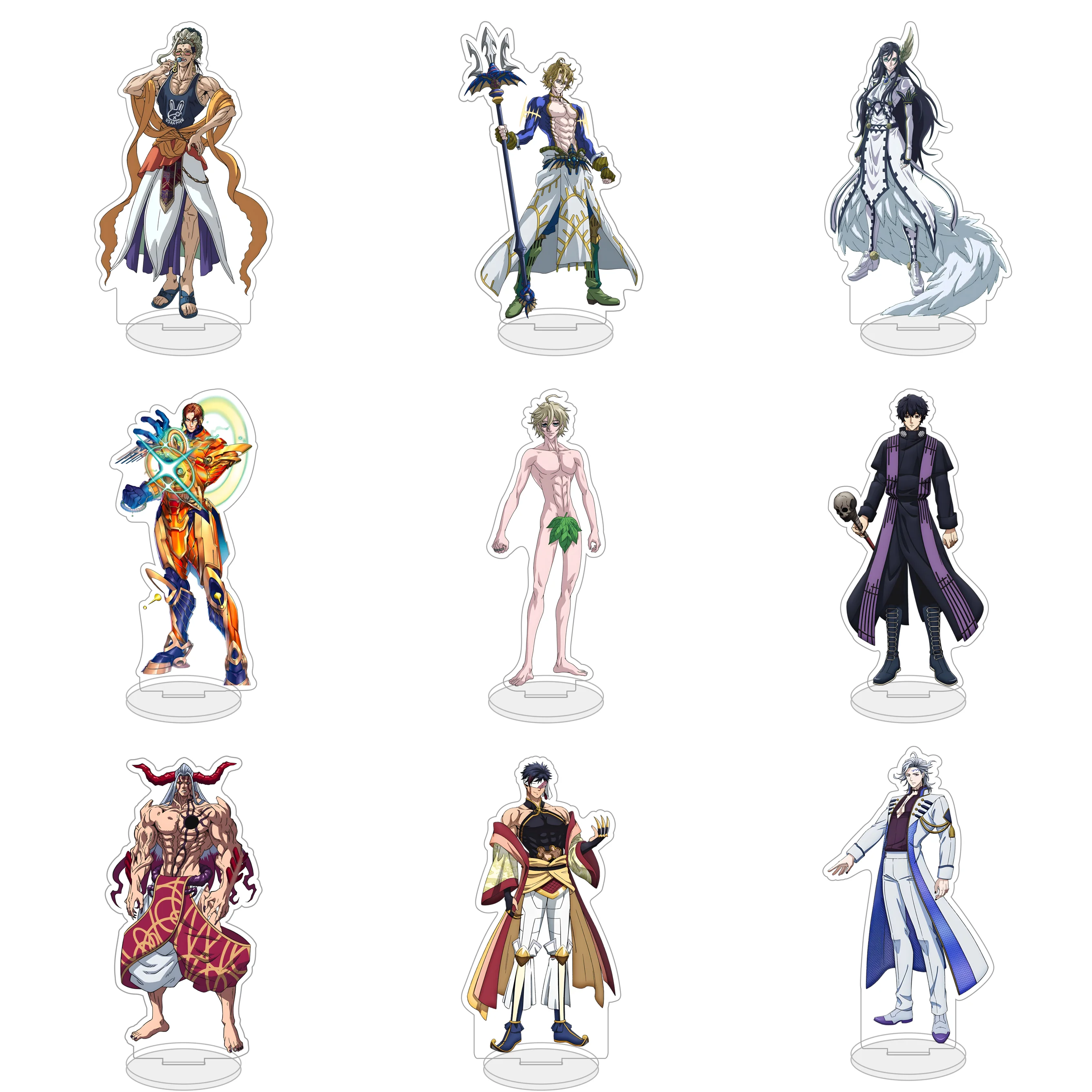 

Acrylic Stand Figures Anime Record of Ragnarok Cosplay Aphrodite Brunhilde Geru RandgrizStanding ModelPlate Holder keychain 15cm