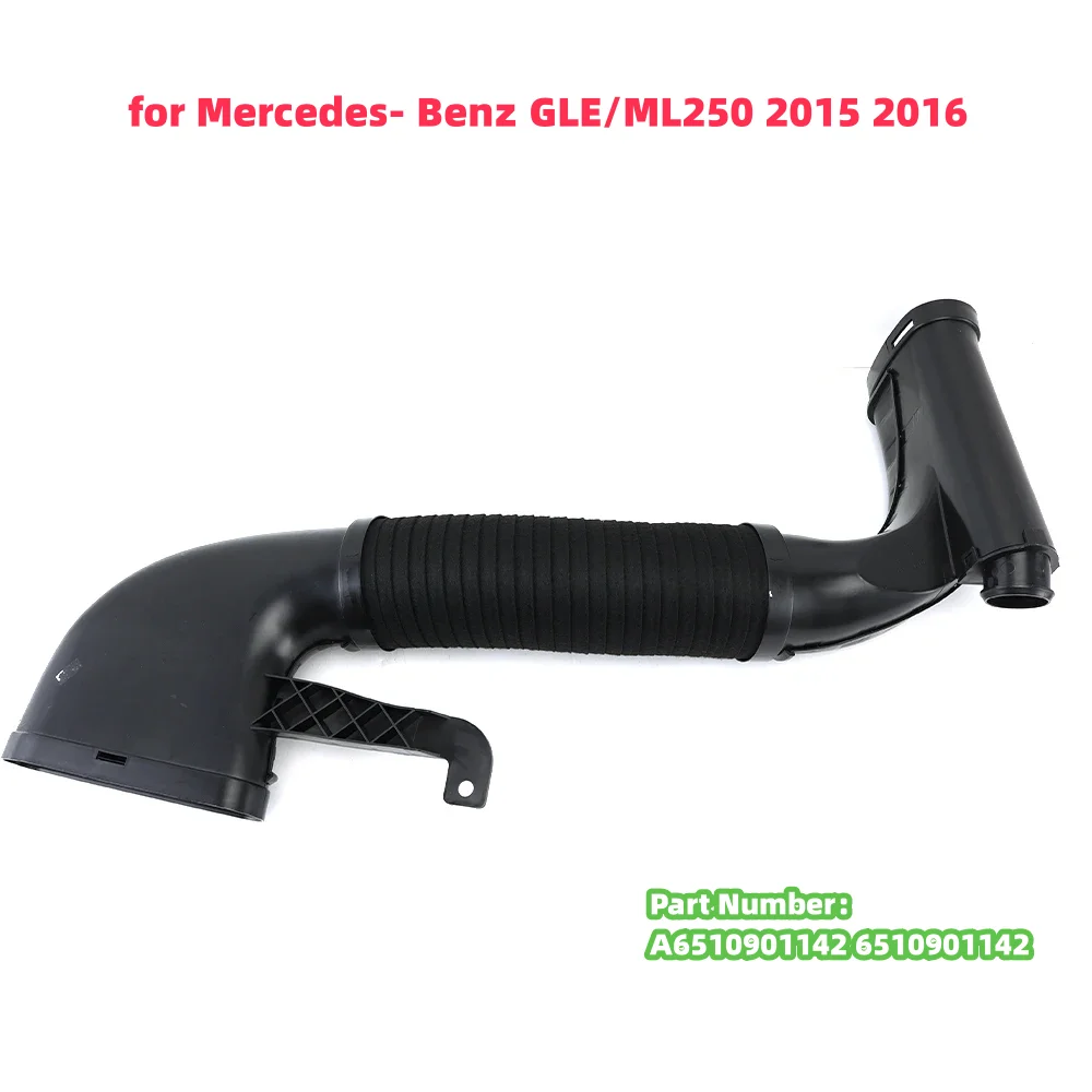 Air Intake Hose Inlet for Mercedes- Benz GLE/ML250 2015 2016 Replacement A6510901142 6510901142 Black Air Intake Duct Tube