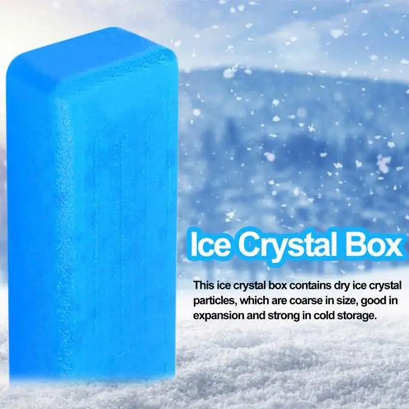 Reusable Ice Packs Freezer Cooler Long Lasting Refrigerator Ice Crystal Box Cold Freezer Packs Cooler Blocks Water Injection Box