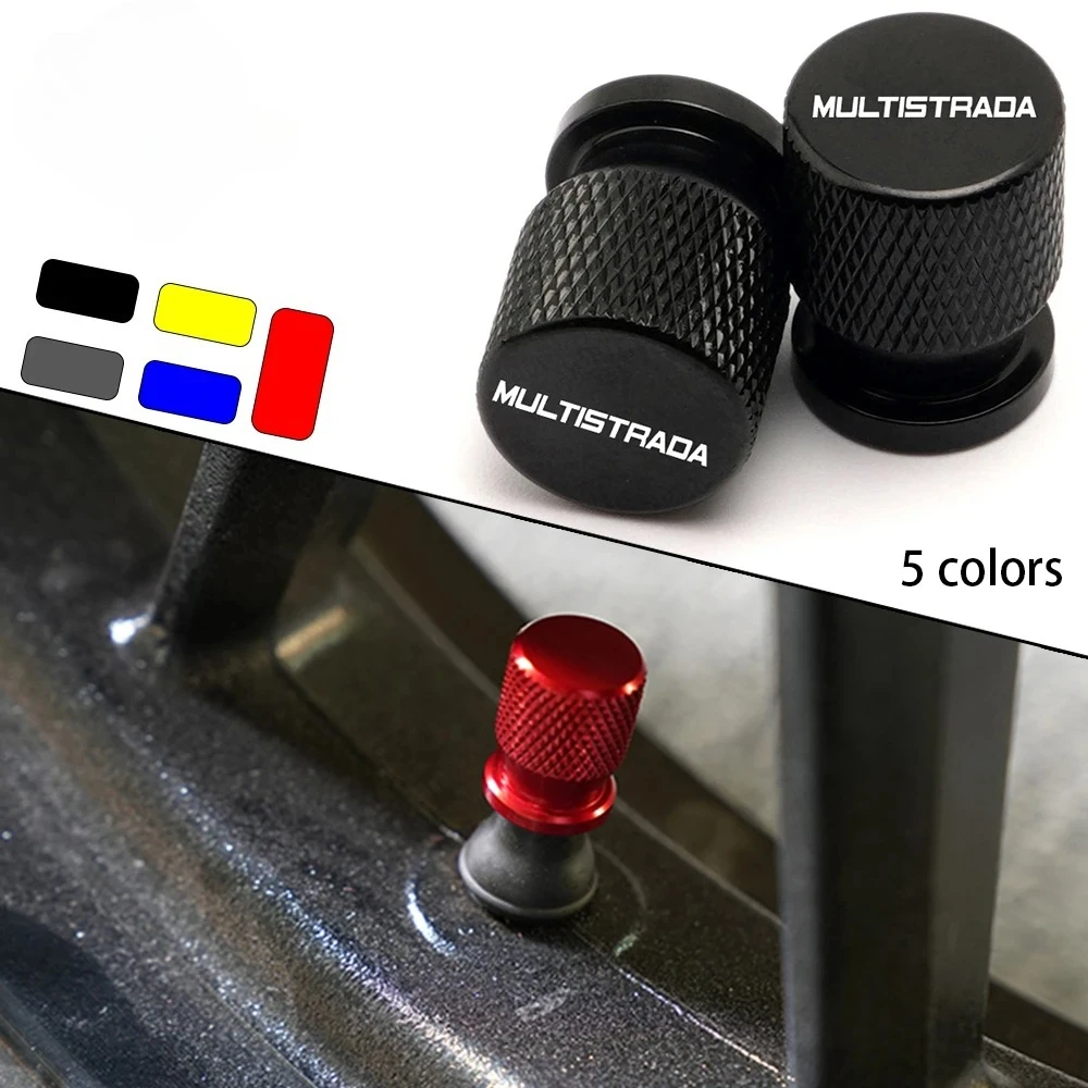 

Для Ducati Multistrada 950 1100 1200 1260 1200S 1260S V4 алюминиевые аксессуары с ЧПУ для мотоцикла, колпачки для клапанов шин, заглушки