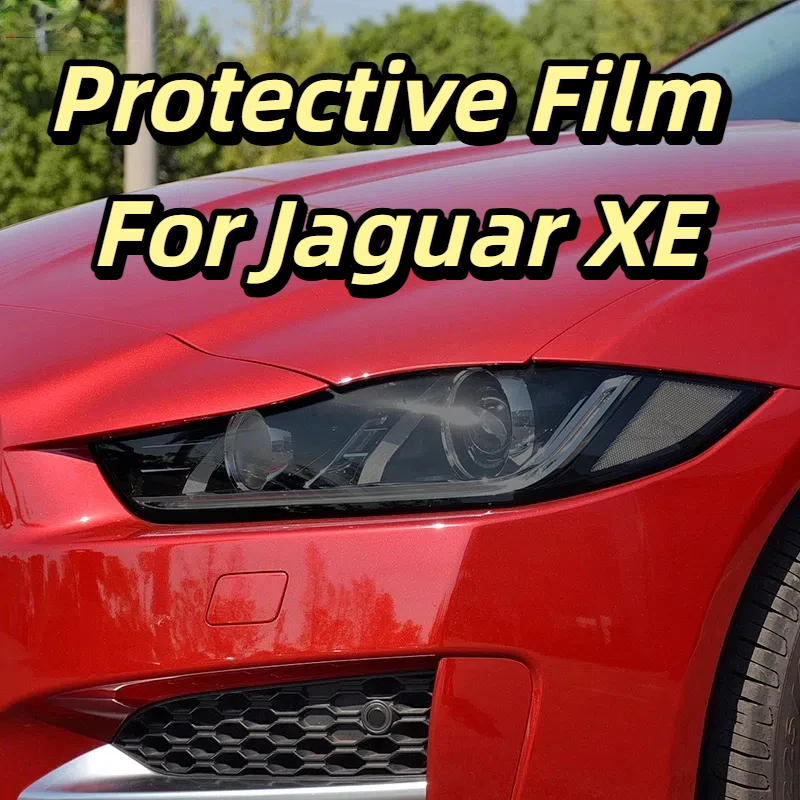 

Защитная пленка для автомобильных фар и задних фонарей для Jaguar XE X760 2016-2020, передняя защита от царапин, черная прозрачная наклейка из ТПУ PPF