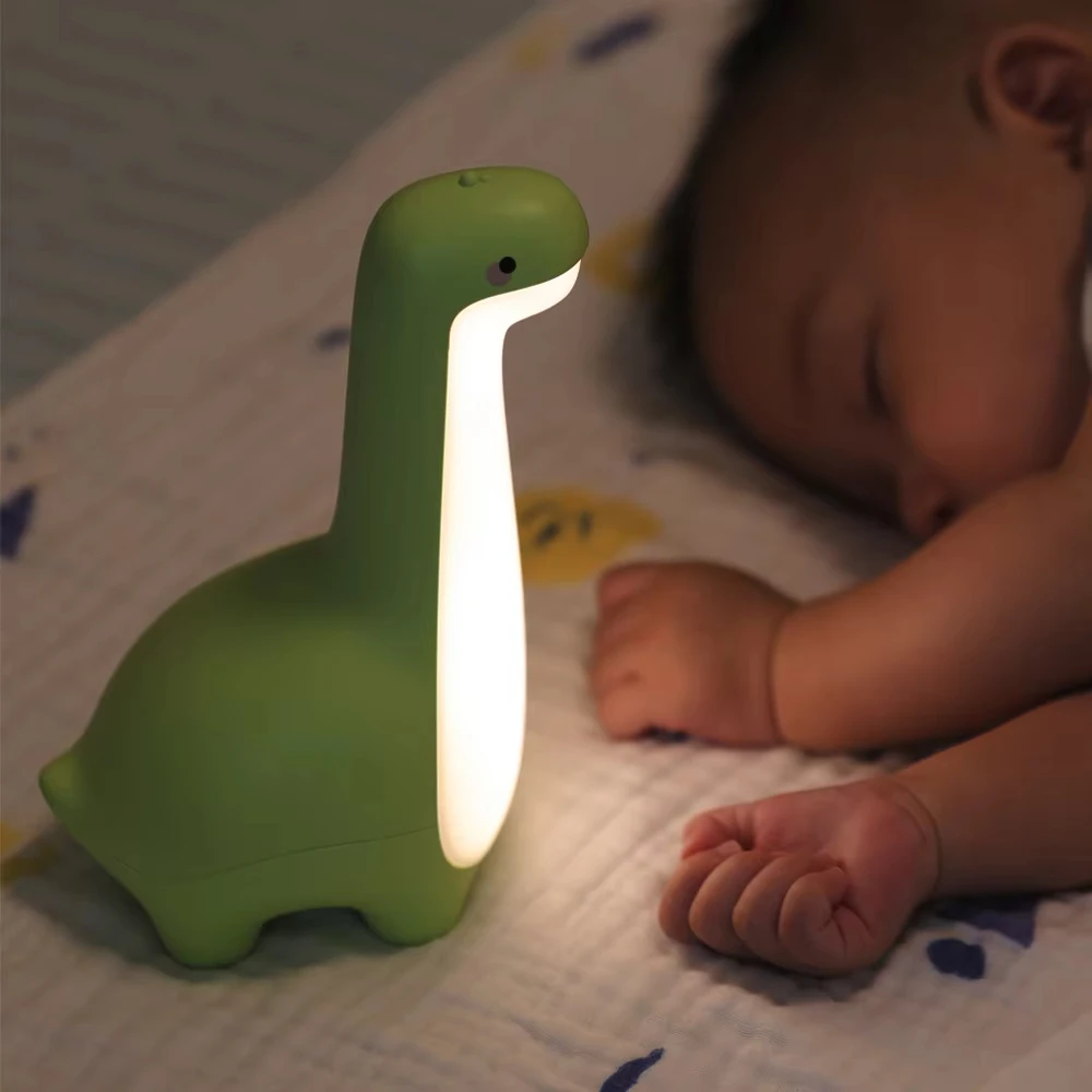 USB Dinosaur Night Light Cute Children\'s Night Light Eye Protection Bedside Lamp Charging Room Decoration Children\'s Night Light