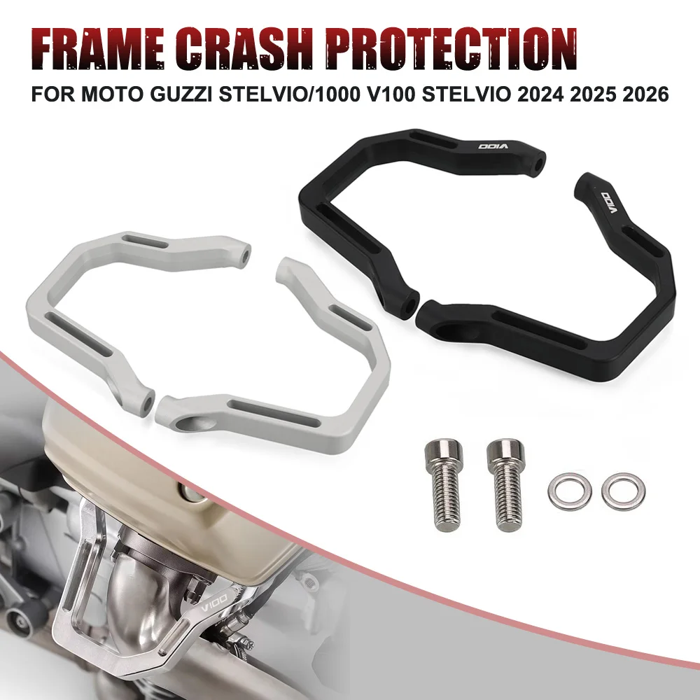 

For Moto Guzzi V100 Mandello/S 2023 2024 2025 Engine Frame Crash Protection Motorcycle Engine Guard Kit Frame Protection Bumper