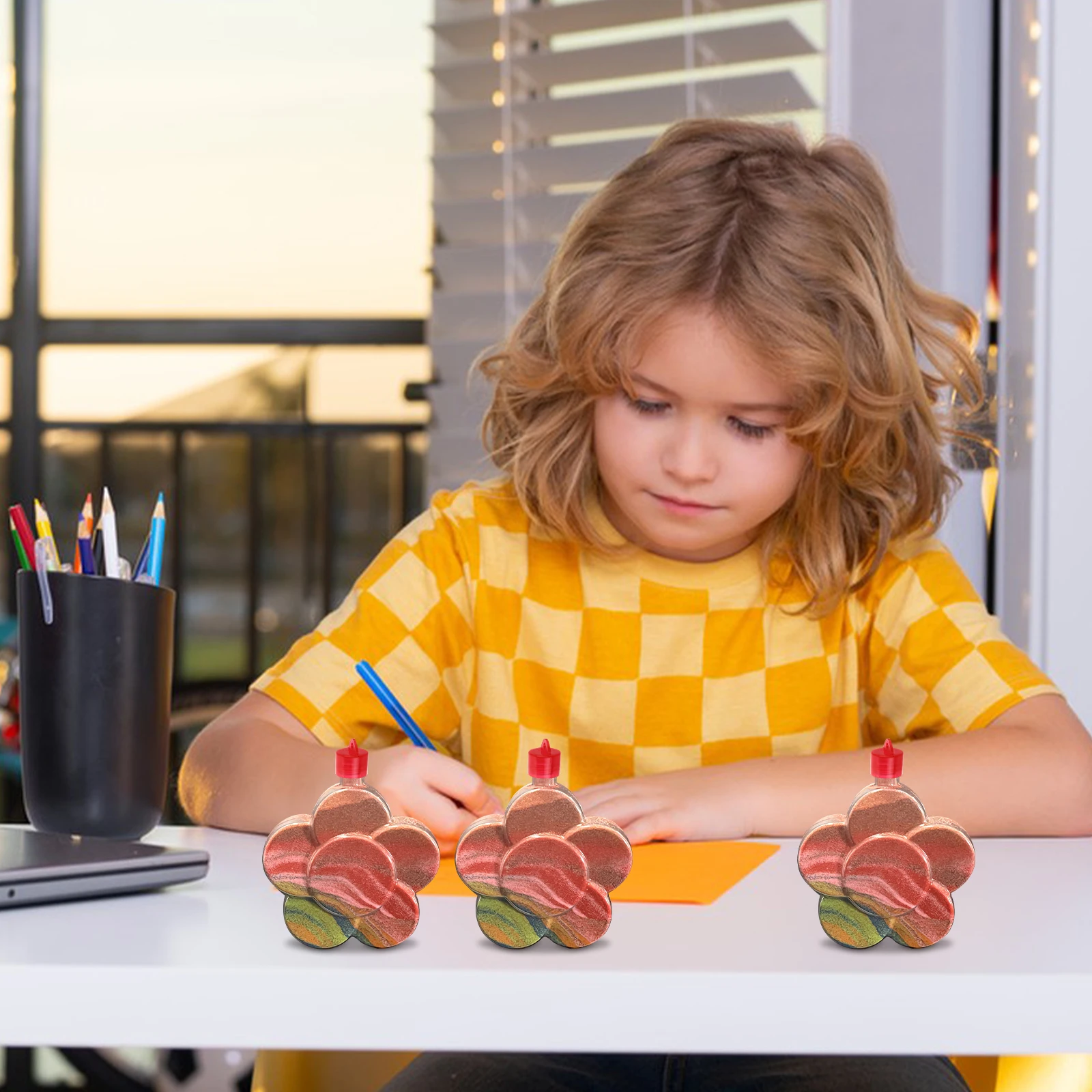 10 قطعة حاويات بلاستيكية شفافة مع أغطية للأطفال Diy بها بنفسك المشاريع الحرفية حفل زفاف لصالح ديكور اللوحة زجاجة مجموعة جوهرة الفن #1