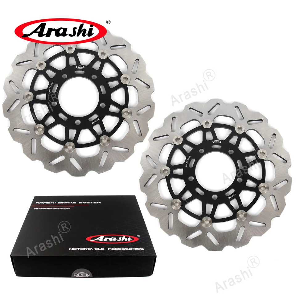 Arashi For KAWASAKI ZX10R 2004 -2007 CNC Floating Front Brake Disc
