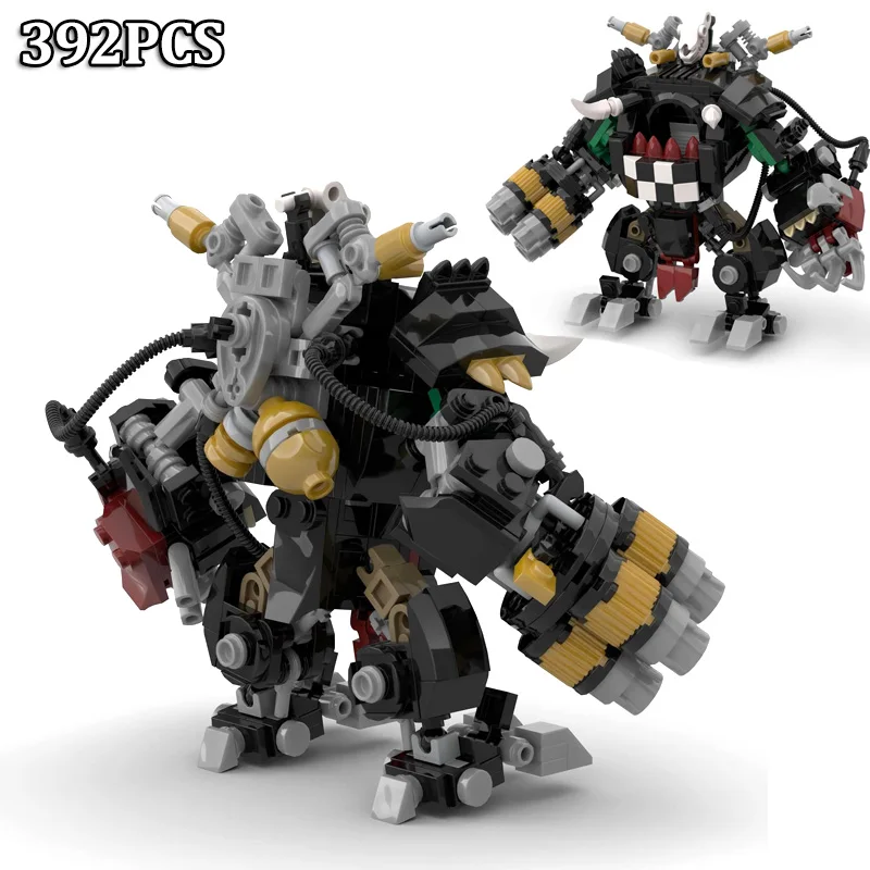 

392PCS Movie Game Mech MOC Building Blocks Set Creative War Robot Assembly Collectible Model DIY Toys Small Bricks Boys Gifts