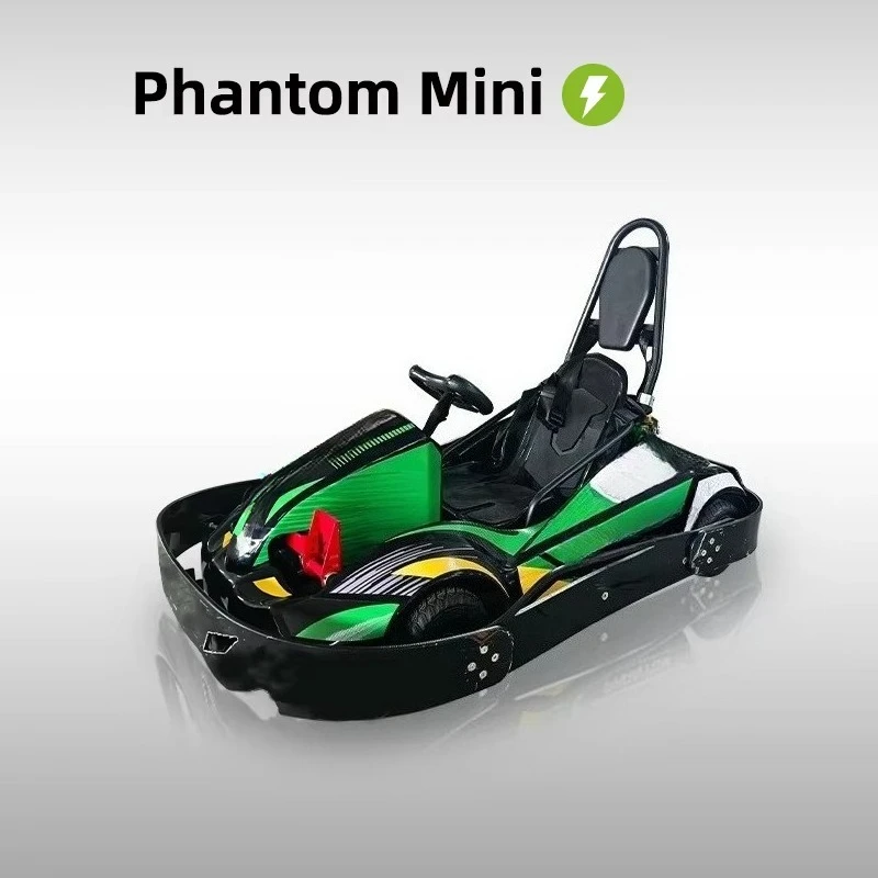 Electric Kids Go-Kart 350W*2 Hub Motor Ages 3-12 25.6V 21Ah Battery Adjustable Seats Lights 8/16/25KM/H