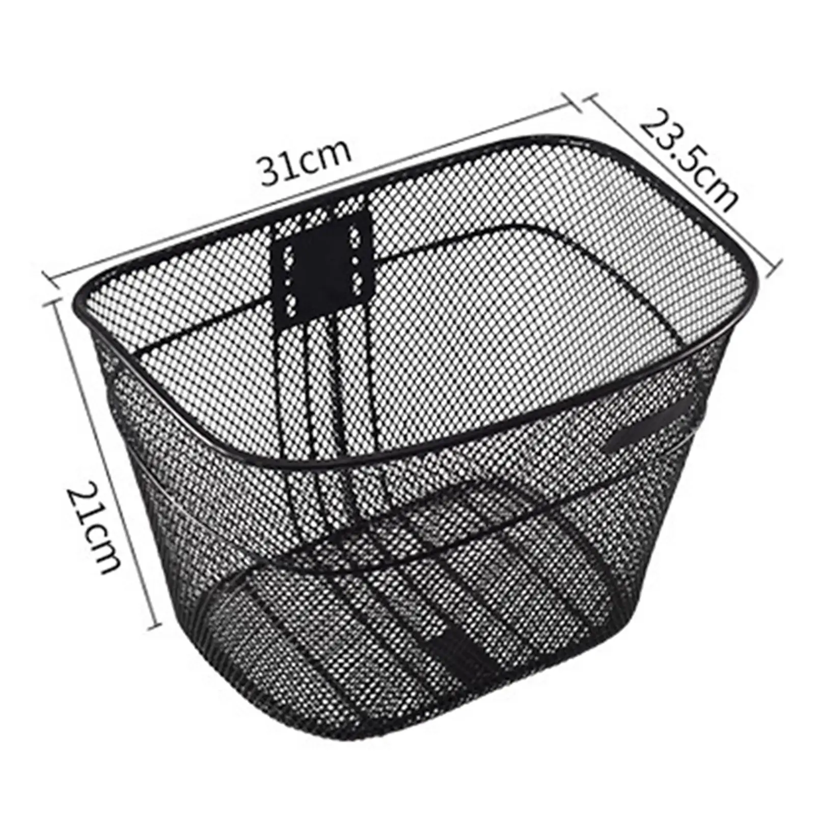 Bicycle Basket Storage Container Sturdy Practical Wire Mesh Heavy Duty Sundries Carrying Bike Front Basket for Outdoor Riding