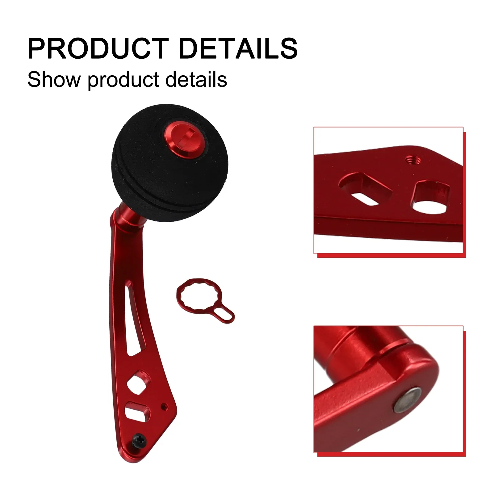 

Replacement Power Handle Knob for Fishing Reel 103mm Length Suitable for 8 5 7 4 (Kit Required) EVA+Metal Material