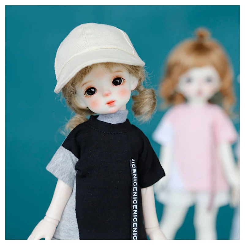 1/6 BJD doll accessories 1/6 YOSD SD doll cap pure color Baseball cap doll christmas gift bjd hat 1/6