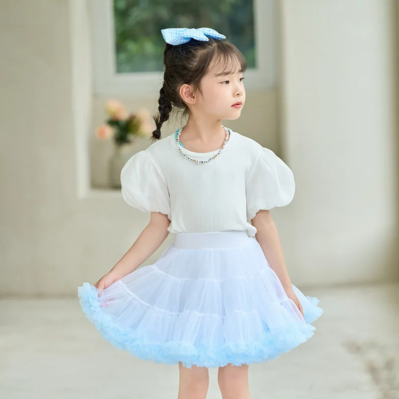 HOT Girls Tulle Skirt Baby Girl Clothes Tutu Pettiskirt Skirt Fashion Girl Clothes Princess Skirts Skirt for Girls Clothing