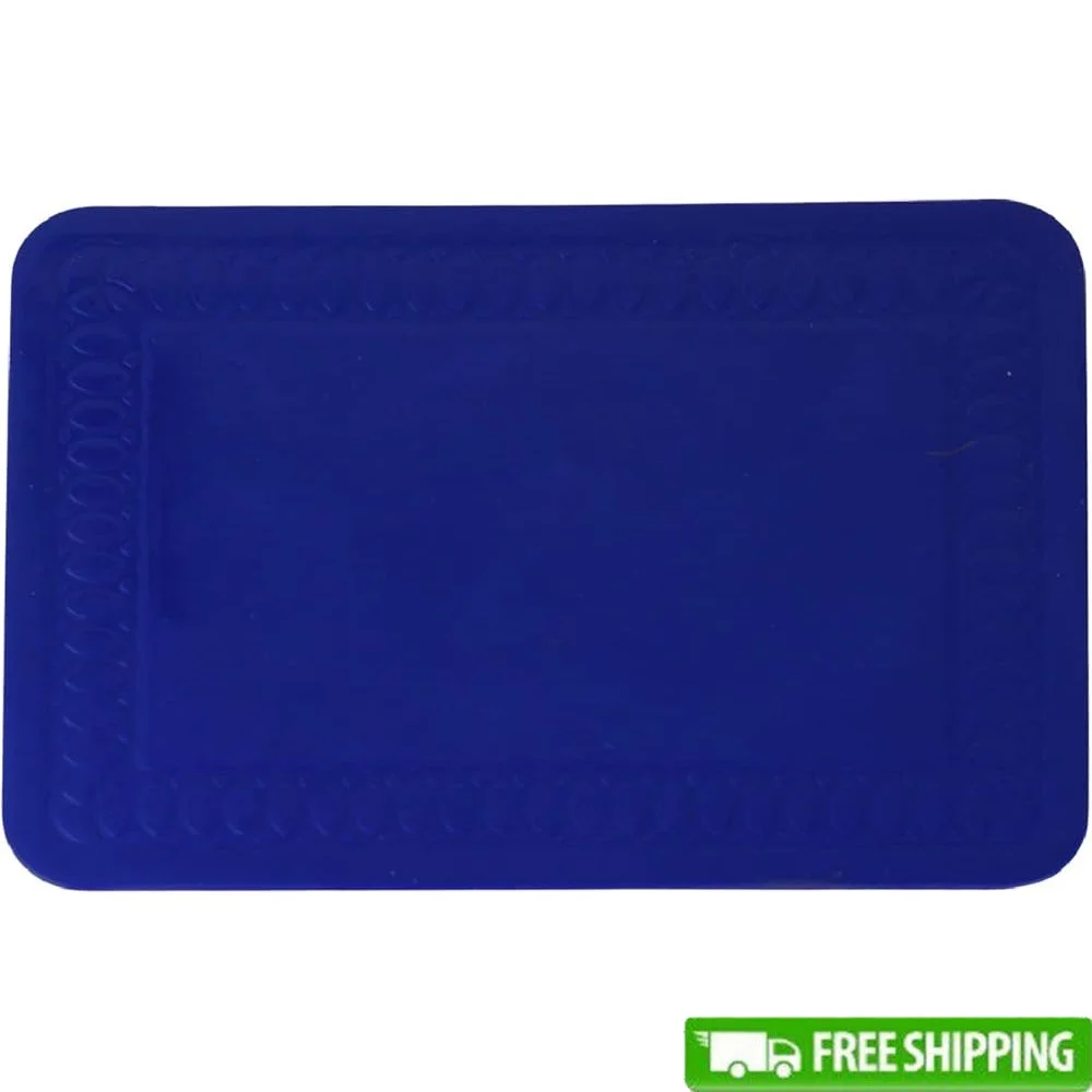 

100 Percent Silicone Non-Slip Table Mat Heat Resistant Kitchen Accessory Easy Clean Meal Preparation 10x7 Inch Durable Mat