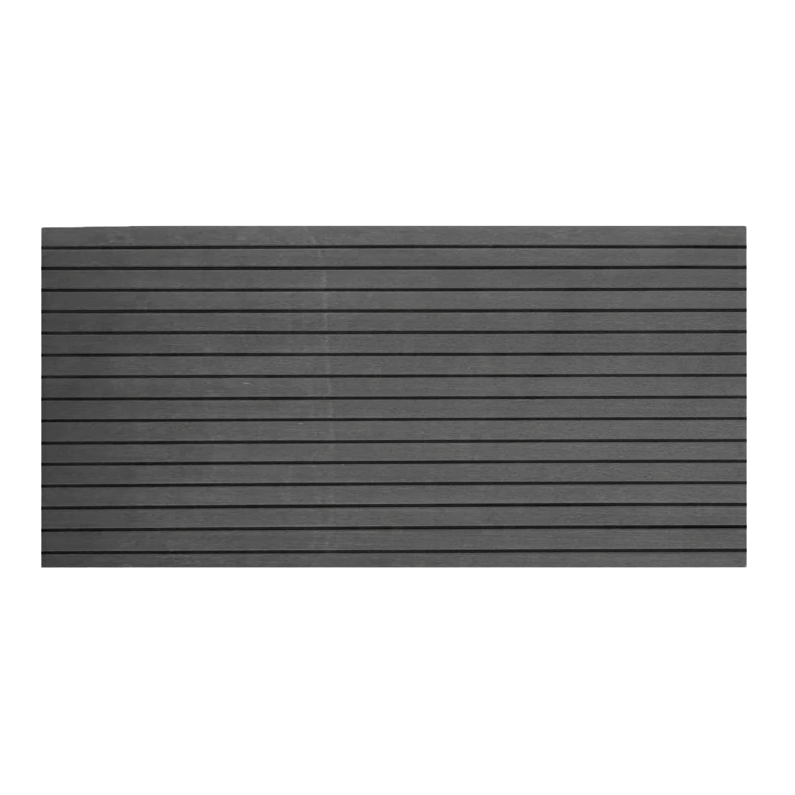 2400X600X6mm EVA Teak Deck Board for Yachts Rv, Non-Slip and Self-Adhesive Beveled Edges(Dark Grey with