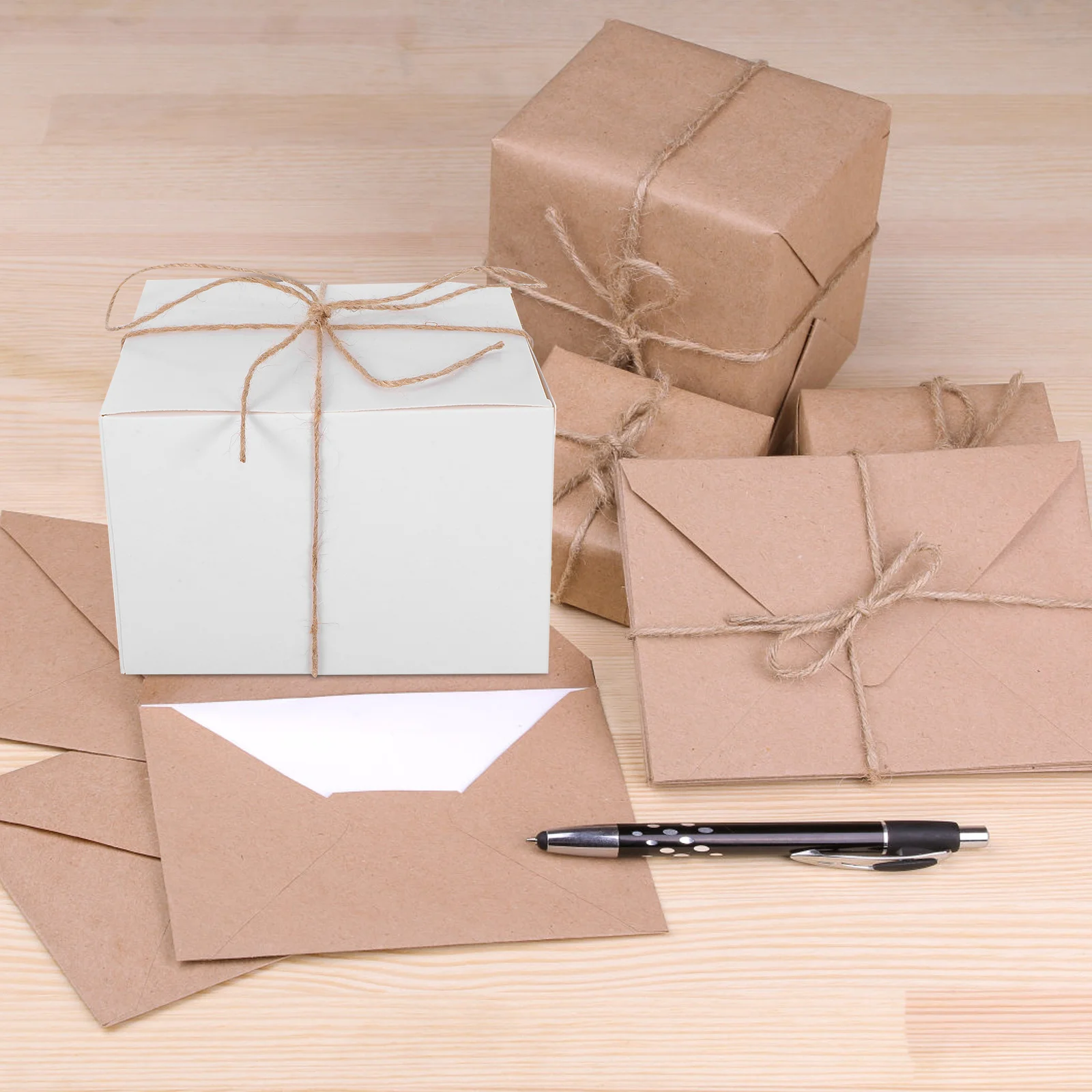 

10 Pcs Square Gift Packaging Box Present Rectangle Boxes Tag Blank Small Business