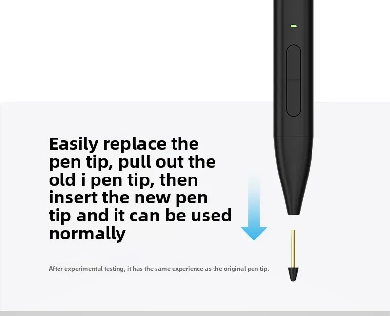 Replacable Pen Nib for Microsoft Touch Pen C585/X1PRO POM/Graphite Pen Tip Palm Rejection 4096 Pressure Sensitivity Pencil Tips