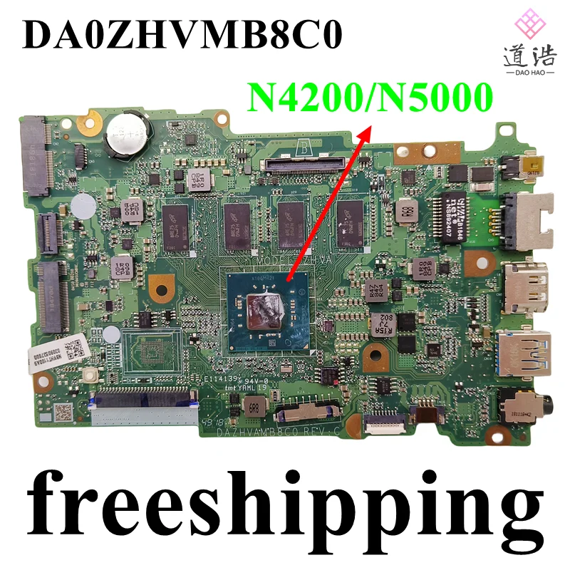 

For Acer DA0ZHVMB8C0 Laptop Motherboard NBVFX11006 NBVHT1100A 8GB RAM N4200/N5000 CPU Mainboard 100% Tested Fully Work