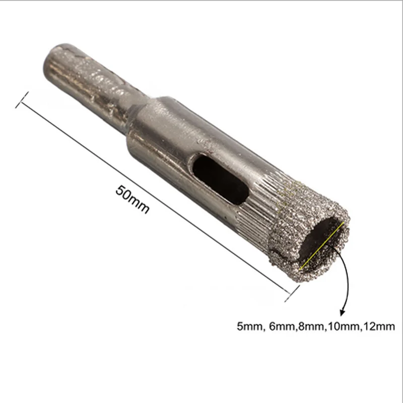 مجموعة أدوات تجميع لقم الثقب الماسية ، مجموعة ملحقات أدوات الحفر ، 5 *-12 ، رخام ، بلاط ، سيراميك ، زجاج ، بورسلين ، 5 * *