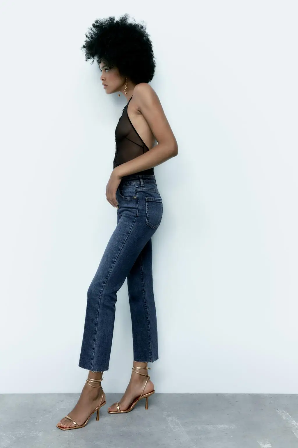 

Джинсы-колокольчики с высокой талией, облегающие женские модные осенние новые джинсы с пуговицами, длинный прямой крой k Wa Denim