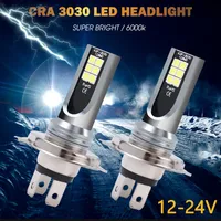 H1/H3/H4/H7 Car LED Headlight Bulb 24W 6000K High brightness Car Fog Light Headlamp Auto waterproof Bulbs 12-24V