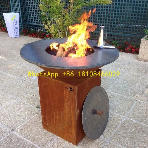 

Steel Barbecue Grill Wood Fired BBQ Corten
