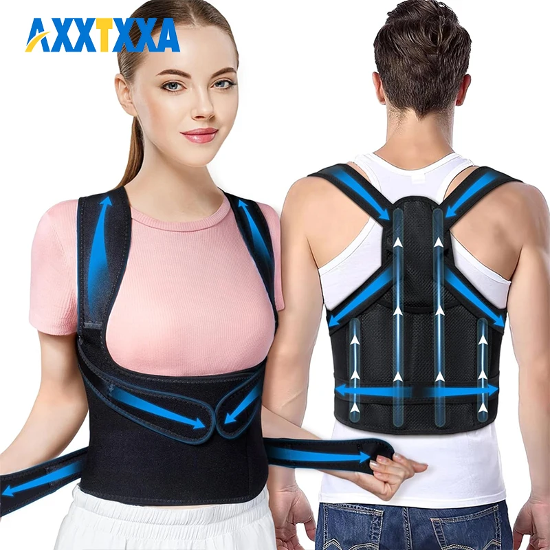 1Pcs Back Brace Posture Corrector for Women and Men Back Lumbar Support Shoulder Posture Support for Improve Posture Provide