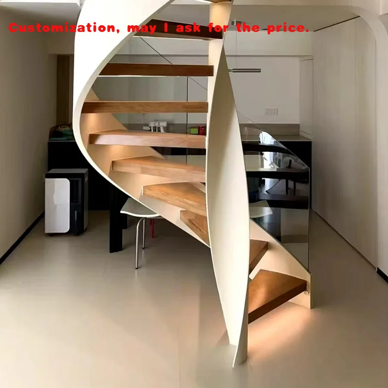 

custom.VIKO Indoor Metal Rotating Solid Wood Stairs Staircase 2026