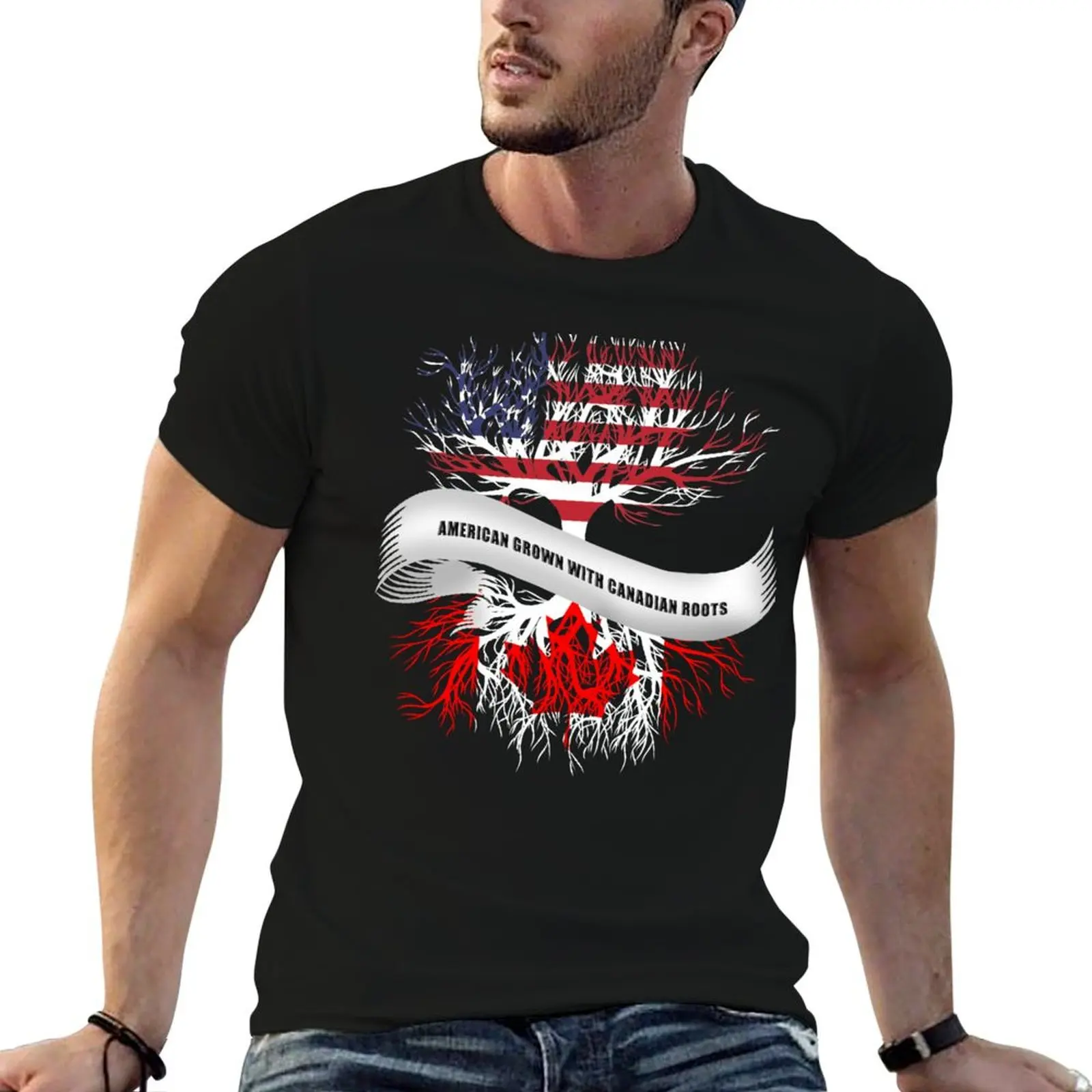 

Roots man Canada shirts American for t with men t designer Canadian Grown shirts T-Shirt
