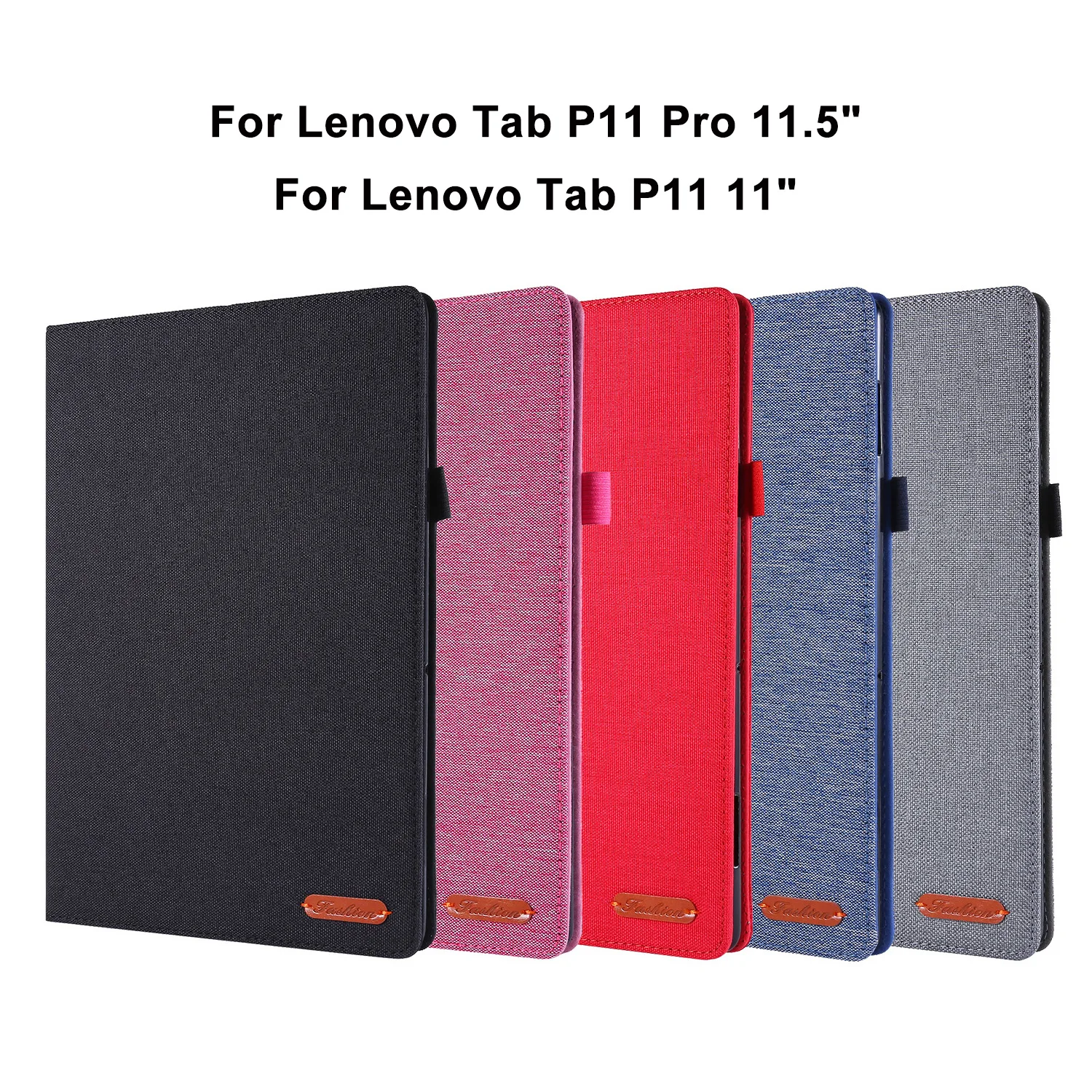 Funda de tableta con tapa de TPU de tela para Lenovo Tab P11, funda de tableta de 11 pulgadas 2020 para Lenovo Tab P11 Pro, funda de 11,5 TB-J706F TB-J606F