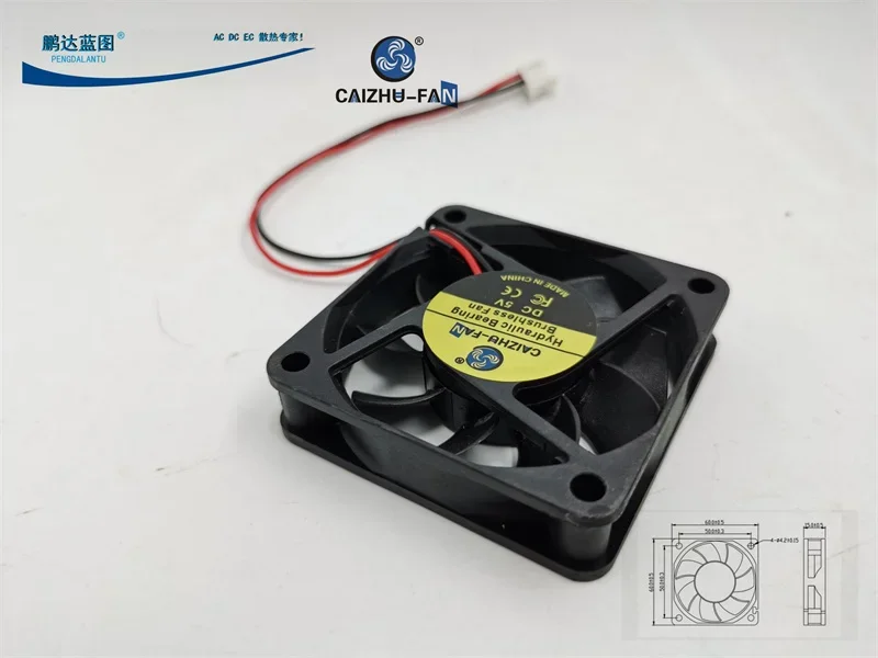 

pa Mute Гидравлический 6015 DC Бесщеточный 7v6v5v Универсальное напряжение 6 см Компьютерный корпус Источник материнской платы Вентилятор охлаждения 60*60*15 мм