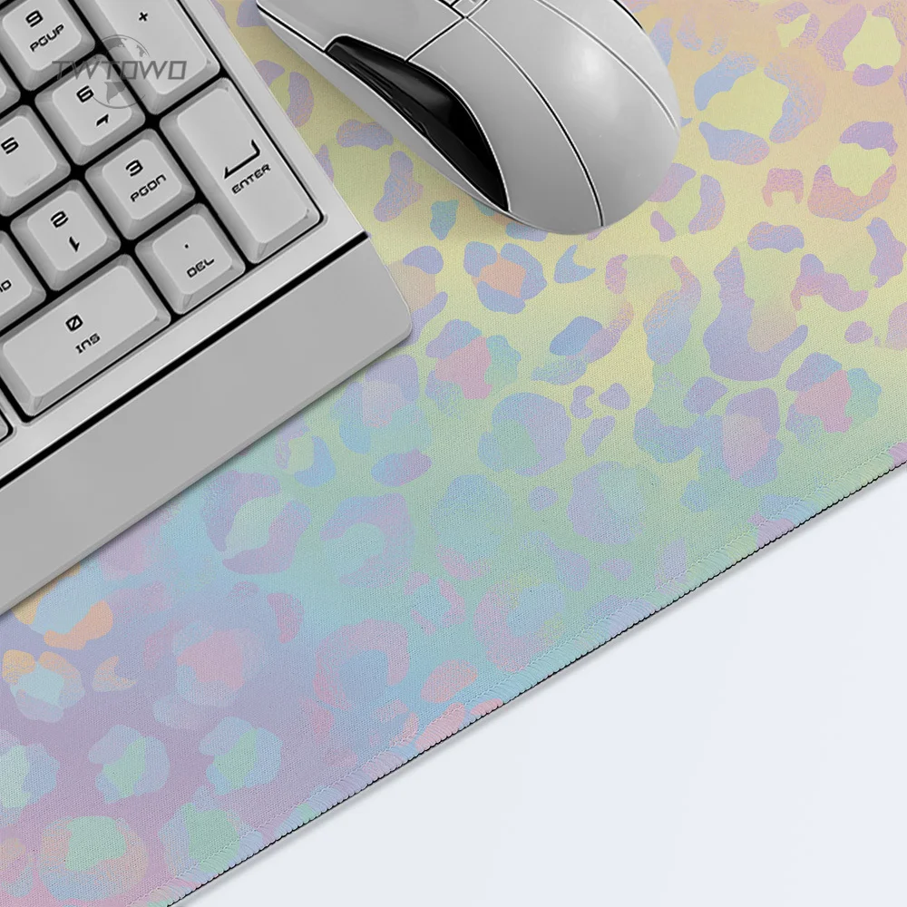 Mouse Pad Gaming Rainbow Marble Aesthetics XL Custom Mousepad XXL keyboard pad Carpet Non-Slip Natural Rubber Mouse Mats