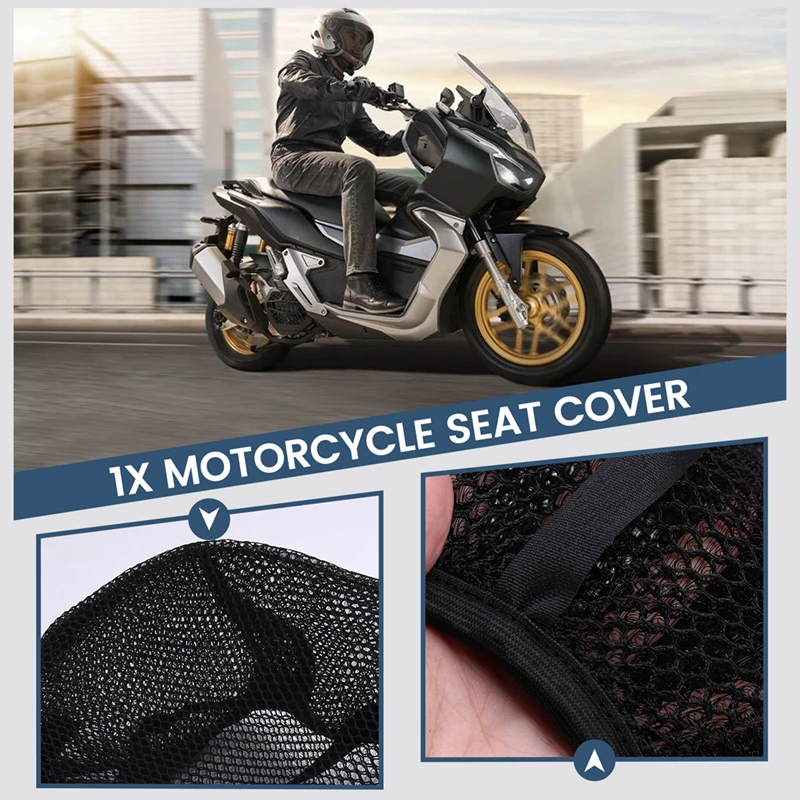 Motorcycle Mesh Seat Cushion Cover Protector Insulation Seat Cover For KYMCO X-TOWN 125 125I 250 250I 300 300I