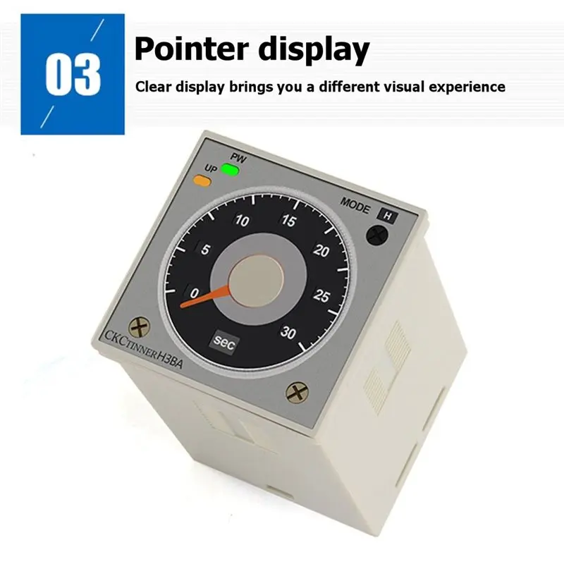 ABYN-Time Delay Relay Analog Time Relay Solid State Time Delay Relay 1.2S 300H AC 220V Adjustable Analog Panel Mount Timer
