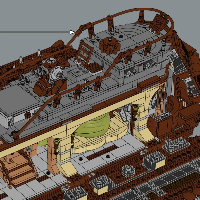 Yates de vela de lujo 75397 juegos de bloques de construcción compatibles con partículas Legoed adecuadas para regalos de Navidad 3942 piezas