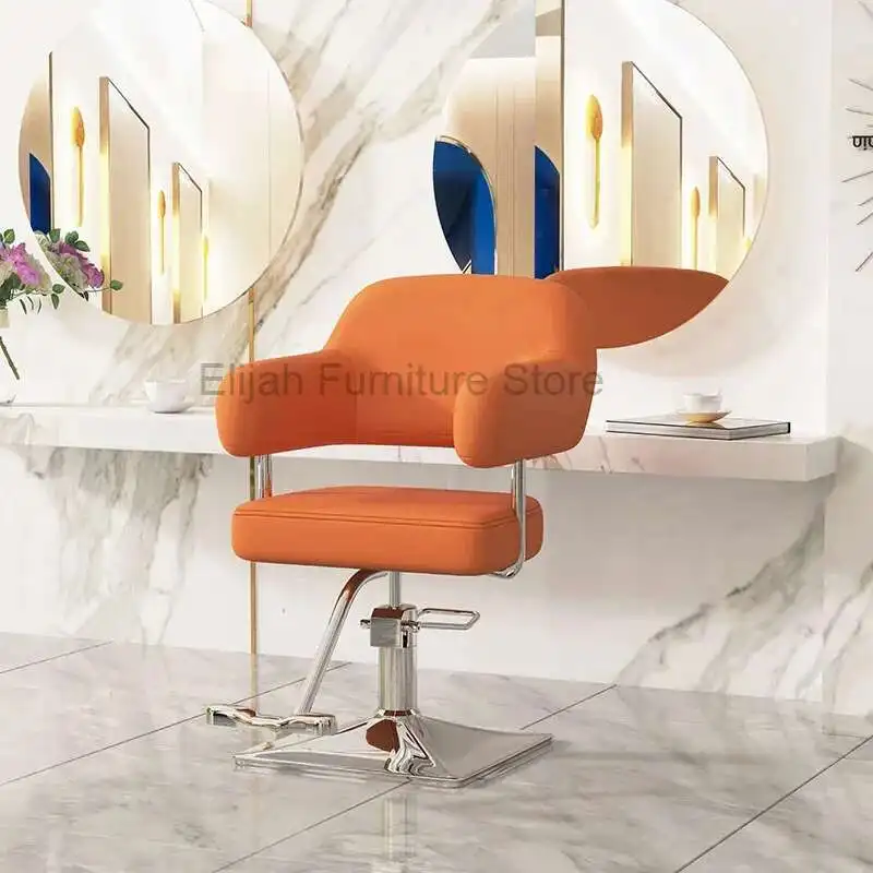 Silla de barbero profesional, estilo moderno y Simple, silla de peluquero para teñir el cabello, muebles de salón de lujo cómodos Sedie FYBC