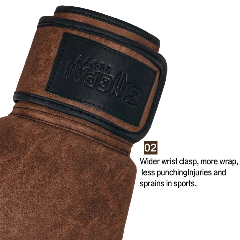 قفازات ملاكمة كلاسيكية عتيقة للبالغين والأطفال والنساء/الرجال قفاز ملاكمة MMA Muay Thai Boxe De Luva Mitts Sanda معدات رياضية 6 8 10 12OZ
