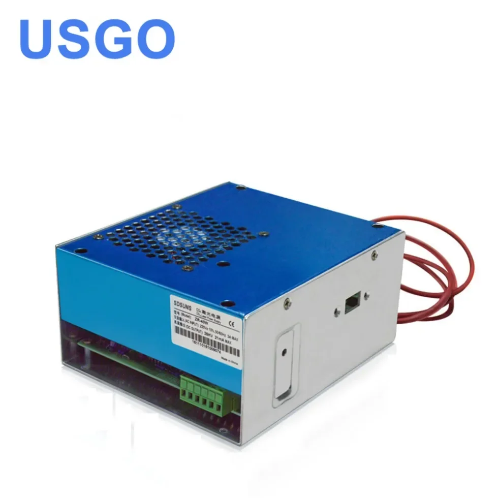 

USGO Co2 Laser Power Supply 40w for 30W 40W 50W Co2 Glass Laser Tube