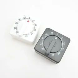 1PC Random color Kitchen Cube Mechanical Timer No Electricity Required Simple and Stylish Portable 60-minute Timer Mechanical