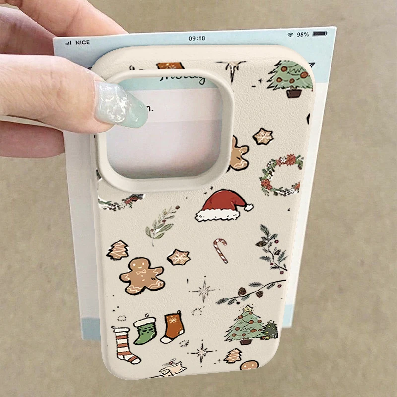 الرجعية الكرتون عيد الميلاد نمط القضية آيفون 17 برو ماكس بولي TPU سيليكون لينة غطاء آيفون 16 برو ماكس 15 14 13 12 11 16e الهواء #3