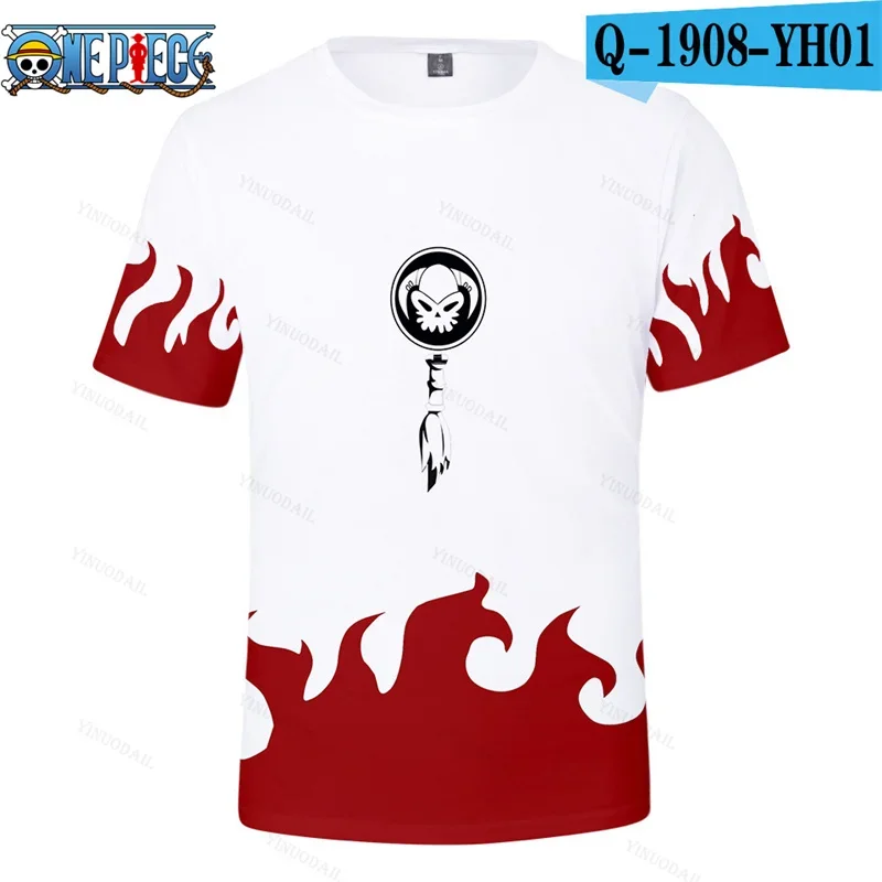 One Piece Trafalgar D, 1 Pc Water Law Luffy camiseta, roupas Zoro Sanji Nami, ACE Tops, presente de aniversário para meninos e meninas, verão