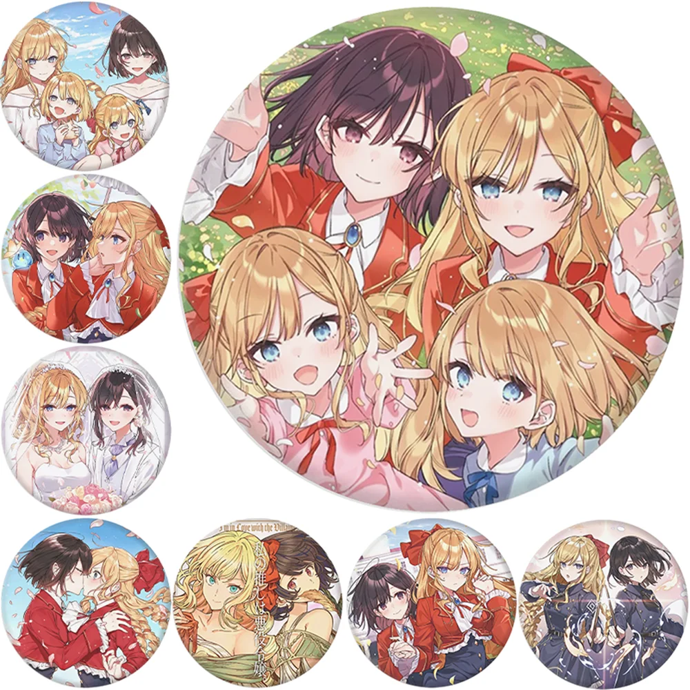 

Аниме 58 мм «Я в любви» с злодением Teela ‌ Клэр Франсуа ‌ Костюм для косплея, значок, булавка, жесть SPTE, брошь, реквизит, подарок