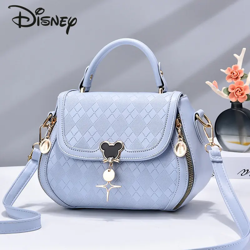 Disney Mickey New Women\'s Bag Solid Color Fashion Large Capacity Women\'s Crossbody Bag Casual Versatile Shopping Shoulder Bag