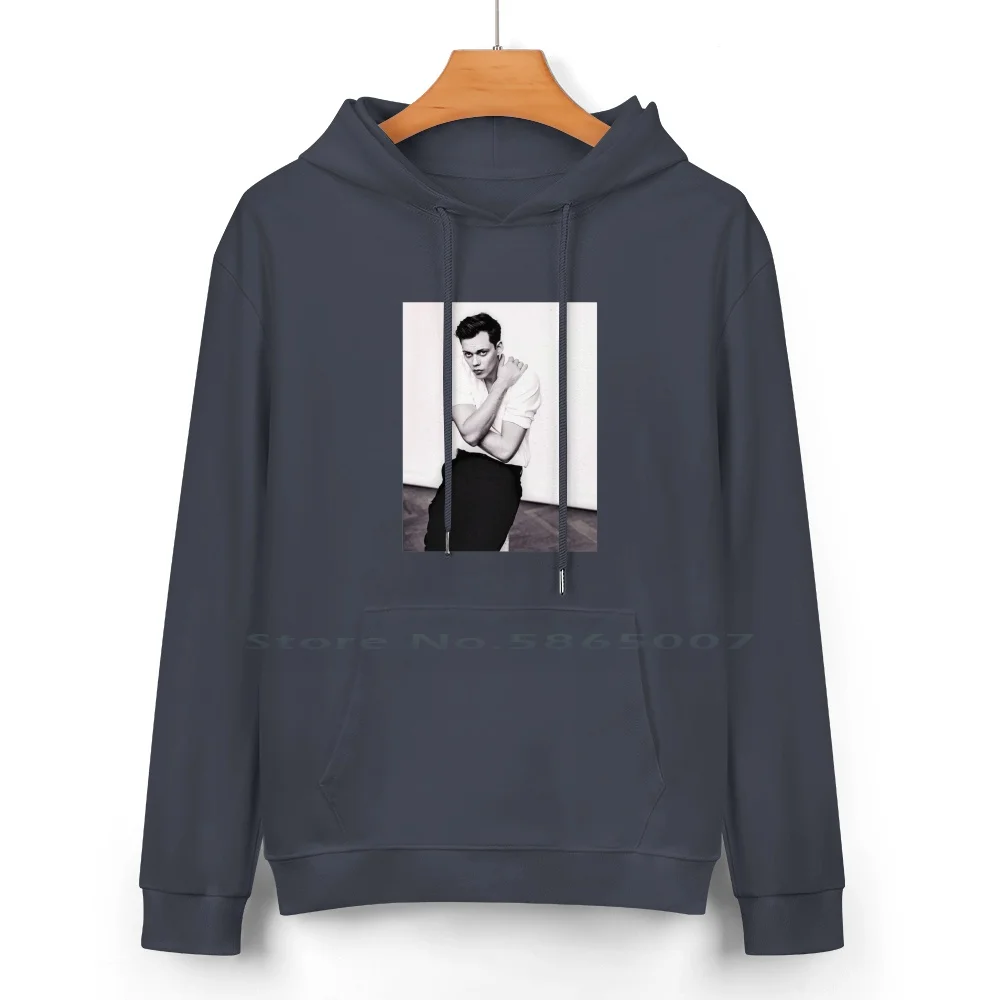 Bill Skarsg?rd Pure Cotton Hoodie Sweater 24 Colors Bill Skarsg?rd Bill Skarsgard Castle It Stephen King Hemlock Grove Roman