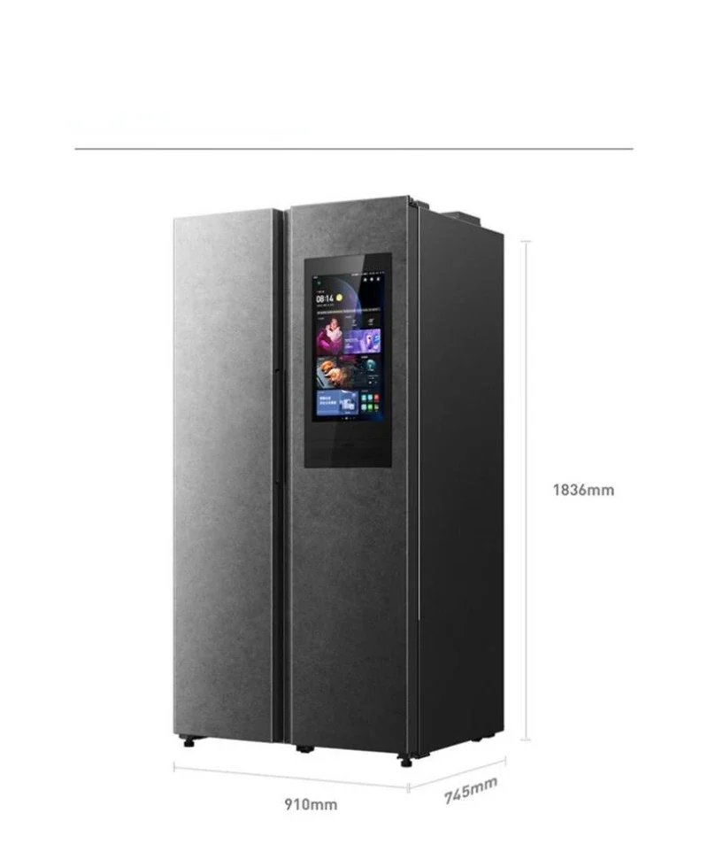 

610L liter large-screen smart refrigerator double-door side-by-side door household large-capacity inverter wind-cooling sound