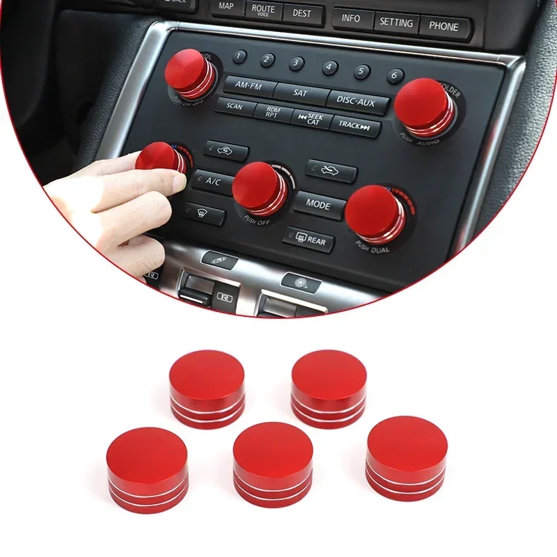 For 08-16 Nissan GTR R35 Air Conditioning Volume Knob Ring Air Outlet Ring Starter Outer Ring Rear View Mirror Adjustment